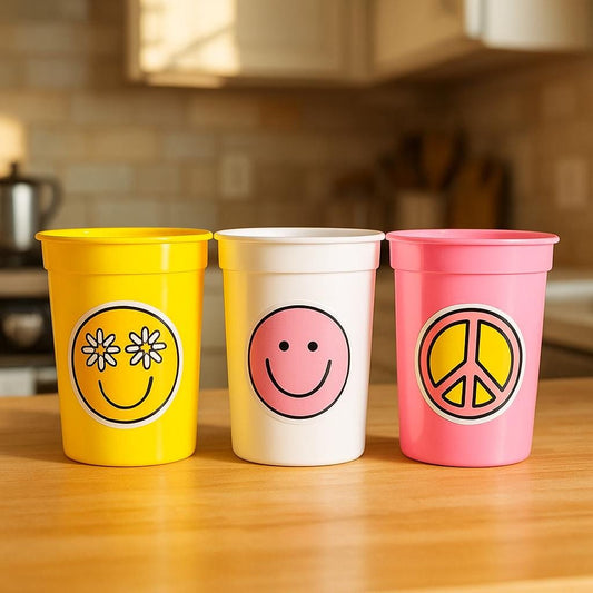 70s PARTY CUPS - 70's Birthday Cups 70s Party Cups 70s Decorations 70's Birthday Party 70's Birthday Party Decorations Hippie Two Groovy