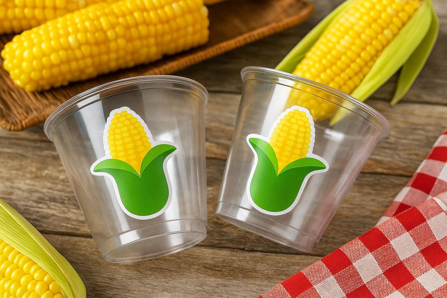 CORN PARTY CUPS - Fall Party Cups Harvest Party Cups Harvest Birthday Cups Harvest Party Decorations Corn Decorations Corn Party Supplies
