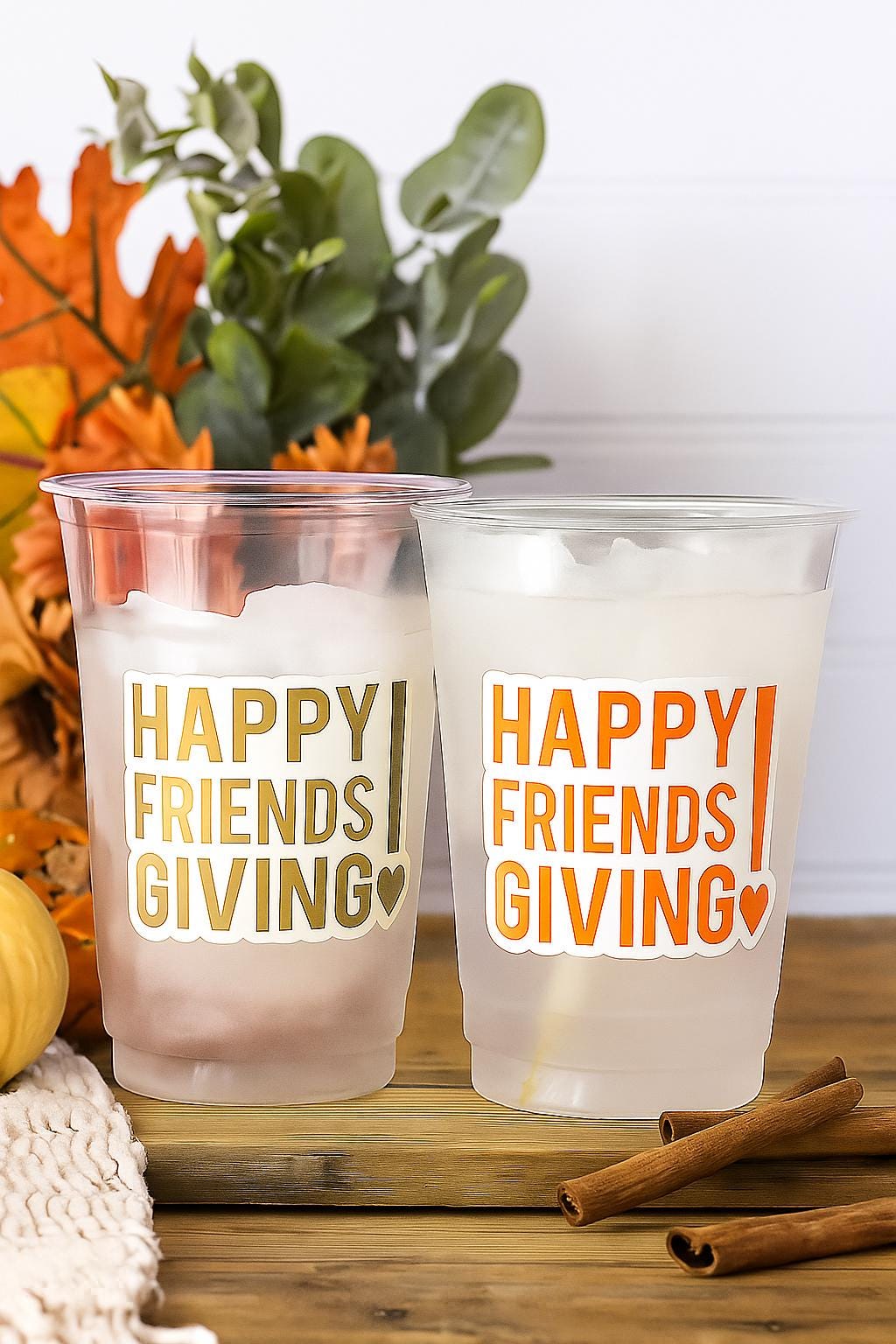 FRIENDSGIVING PARTY CUPS - Friendsgiving Cups Friendsgiving Decorations Happy Friendsgiving Party Friendsgiving Party Favors Thanksgiving