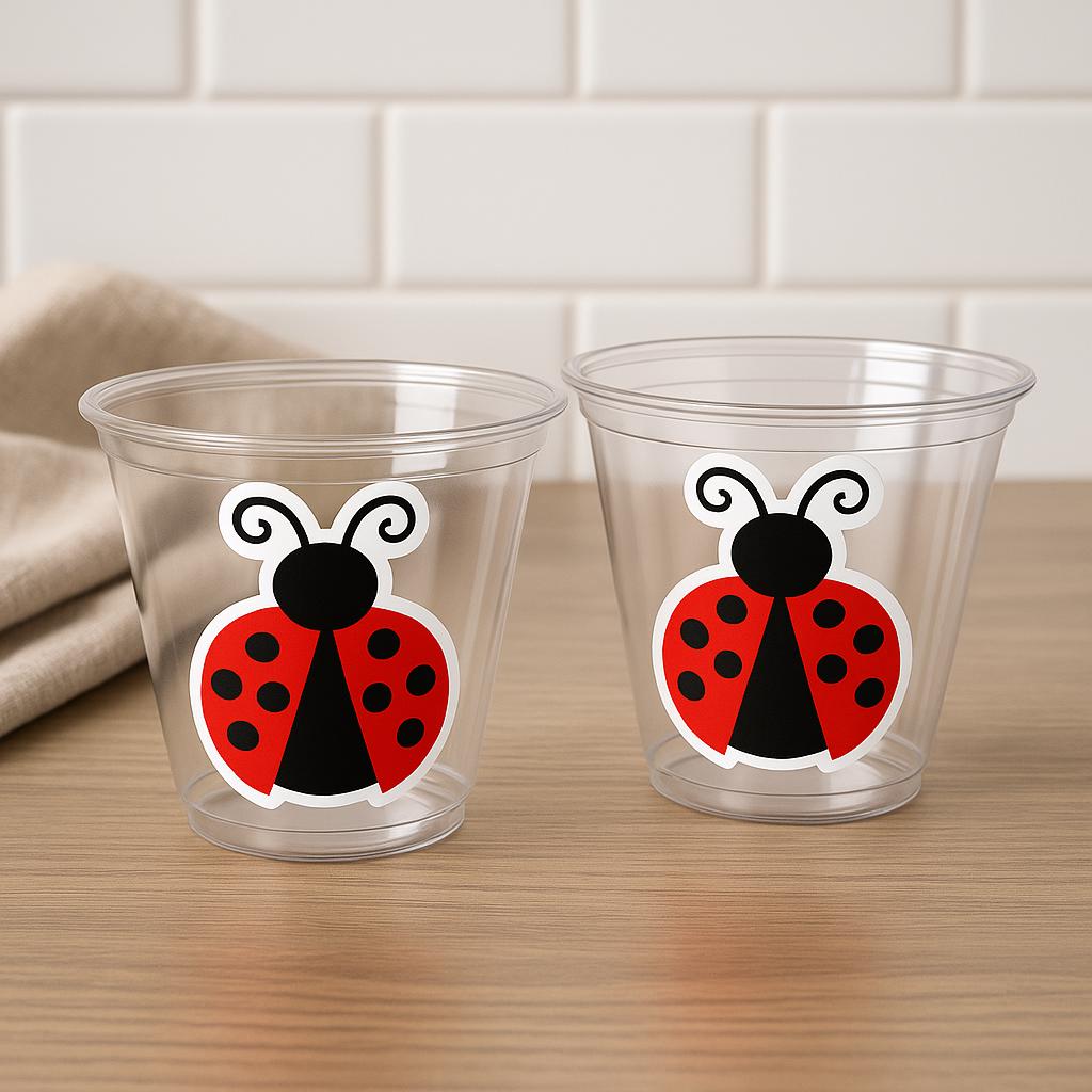 Ladybug Party Cups, Ladybug Birthday, Ladybug Party, Ladybug Treat Cups, Ladybug Party Cups, Ladybug Decorations, Ladybug Cups, Lady Bug
