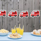 Firetruck Garland, Firetruck Banner, Firetruck Party Banner, Firetruck Decorations, Firetruck Party Sign, Firetruck Party Supplies, Fireman