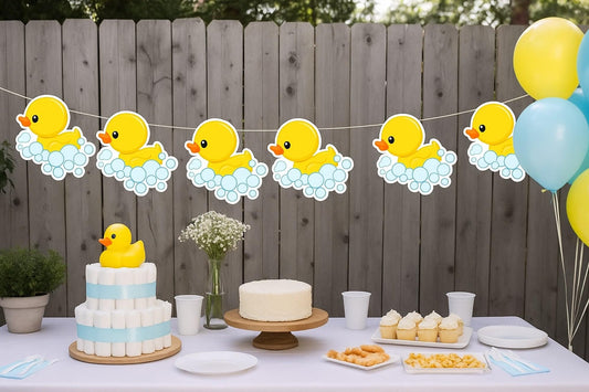 Rubber Duck Banner, Rubber Duck Garland, Rubber Duck Decorations, Rubber Duck Baby Shower, Rubber Duck Photo Prop, Rubber Duck Birthday