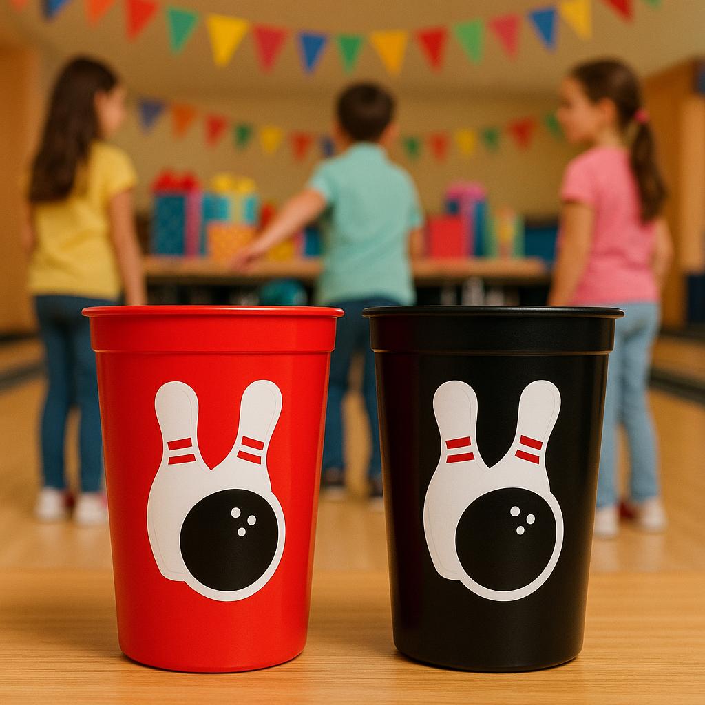 BOWLING PARTY CUPS - Bowling Birthday Cups Bowling Cups First Birthday Bowling Party Decorations Bowling Bowling Cups Bowling Party Favors