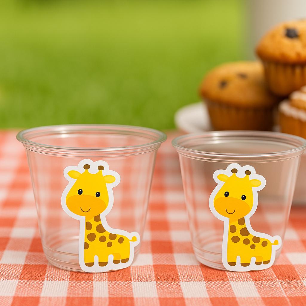 GIRAFFE PARTY CUPS - Giraffe Cups Giraffe Baby Shower Giraffe Party Decorations Giraffe Party Supplies Giraffe Party Favors Giraffe Birthday
