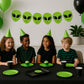 Alien Head Garland, Alien Head Banner, Alien Face Garland, Alien Face Banner, UFO Birthday, Alien Birthday, Alien Party, Alien Decorations