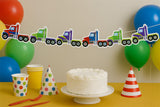 Semi Truck Garland, Semi Truck Banner, Semi Truck Party Banner, Semi Truck Party Decorations, Semi Truck Party Sign