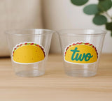 TACO PARTY CUPS - Taco Cups Taco Tuesday Cups Taco Party Taco Birthday Fiesta Party Decorations Cinco De Mayo Taco Twosday Party Taco Favors