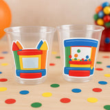 BOUNCE HOUSE PARTY Cups - Bouncy House Party Cups Bounce House Cups Bouncy House Birthday Bounce House Birthday Ball Pit Party Favors