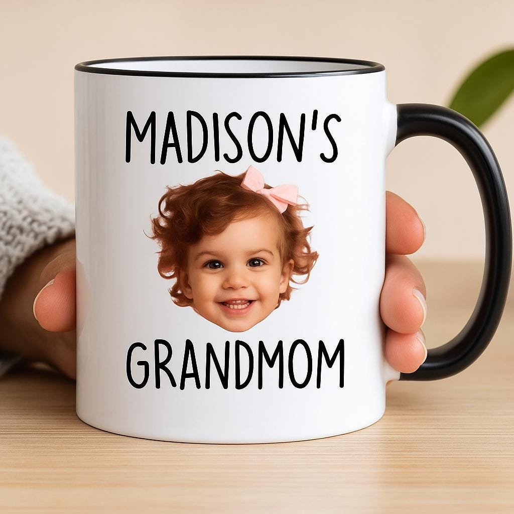 Personalized Baby Face Mug Personalized Child Photo Mug Custom Mom Cup Dad Cup Baby Picture Mug Grandchild Mug Gift for her Gift for him