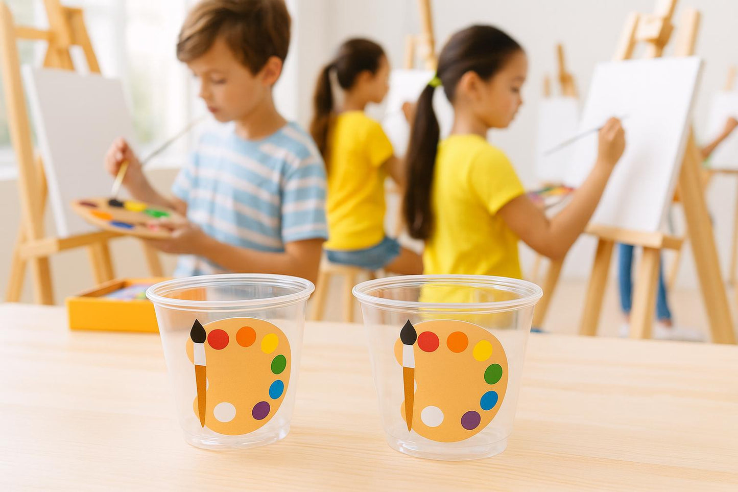 ART PARTY CUPS - Art Painting Party Treat Cups Paint Party Favors Art Party Cups Art Party Treat Cups Painting Party Favor Art Party Favor