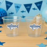 SHARK PARTY CUPS - Shark Treat Cups Shark Birthday Cups Shark Birthday Party Cups Shark Party Favors Shark Party Supplies Shark Decorations