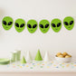 Alien Head Garland, Alien Head Banner, Alien Face Garland, Alien Face Banner, UFO Birthday, Alien Birthday, Alien Party, Alien Decorations