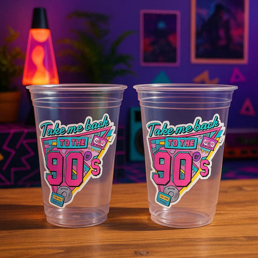 I Love the 90'S PARTY CUPS -90's Birthday Cups 90's Party Cups 90's Decorations 90's Birthday Party 90's Birthday Party Decorations 90s 90's