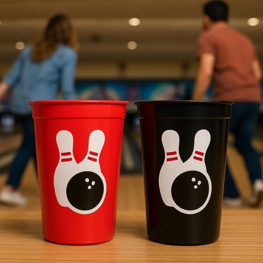 BOWLING PARTY CUPS - Bowling Birthday Cups Bowling Cups First Birthday Bowling Party Decorations Bowling Bowling Cups Bowling Party Favors