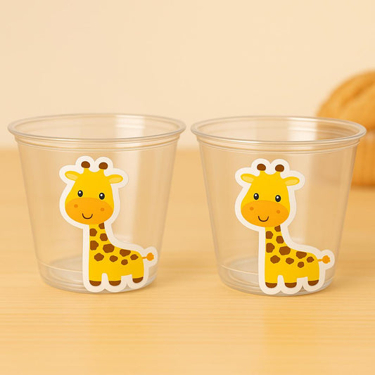 GIRAFFE PARTY CUPS - Giraffe Cups Giraffe Baby Shower Giraffe Party Decorations Giraffe Party Supplies Giraffe Party Favors Giraffe Birthday