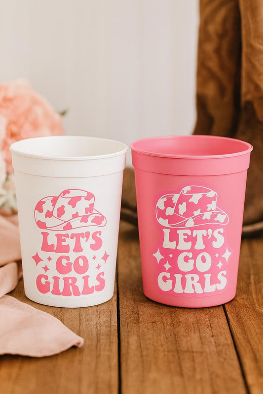 COWGIRL PARTY CUPS - Cowgirl Cups Cowgirl Party Decorations Cowgirl Bachelorette Party Cowgirl Hat Birthday Rodeo Party Cups Let's Go Girls