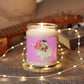 Pink Santa Candle Scented Soy Candle, 9oz | Christmas Holiday Decor | Pink Santa Christmas Candle Gift | Gift for her | Pink Candle