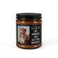 Dog Parents Engagement Gift, Custom Pet Photo, She Said Yes Present, Dog Mom And Dad Bridal Gift, Personalized Amber Jar Candle, Soy Candle