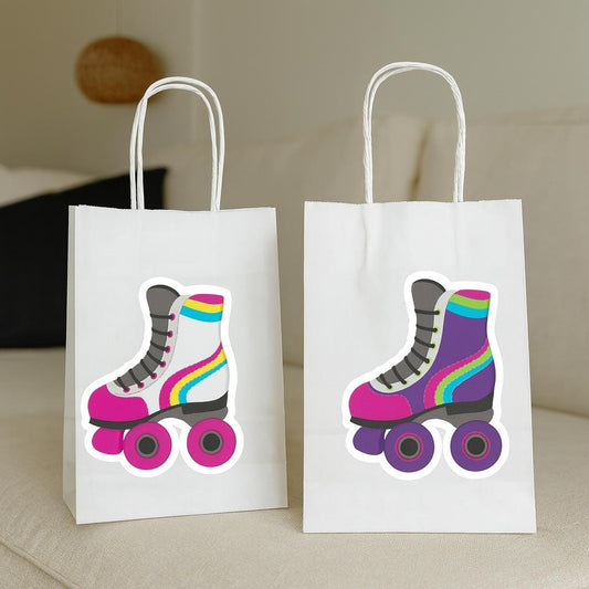 Roller Skate Goody Bags, Roller Skate Favor Bag, Roller Skate Gift Bags - Roller Skating Birthday 80's Party Favors 5618430P - 31718308P