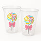 LOLLIPOP PARTY CUPS - Candy Cups Candy Birthday Cups Candy Party Favor Cups Decorations Candy Birthday Favor Party Favors Sweet 16 Party