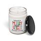 Merry and Bright Because of You Candle, Teacher Christmas Gift Bulk, Personalized Candle, Christmas Gift Ideas, Teacher Appreciation Gifts