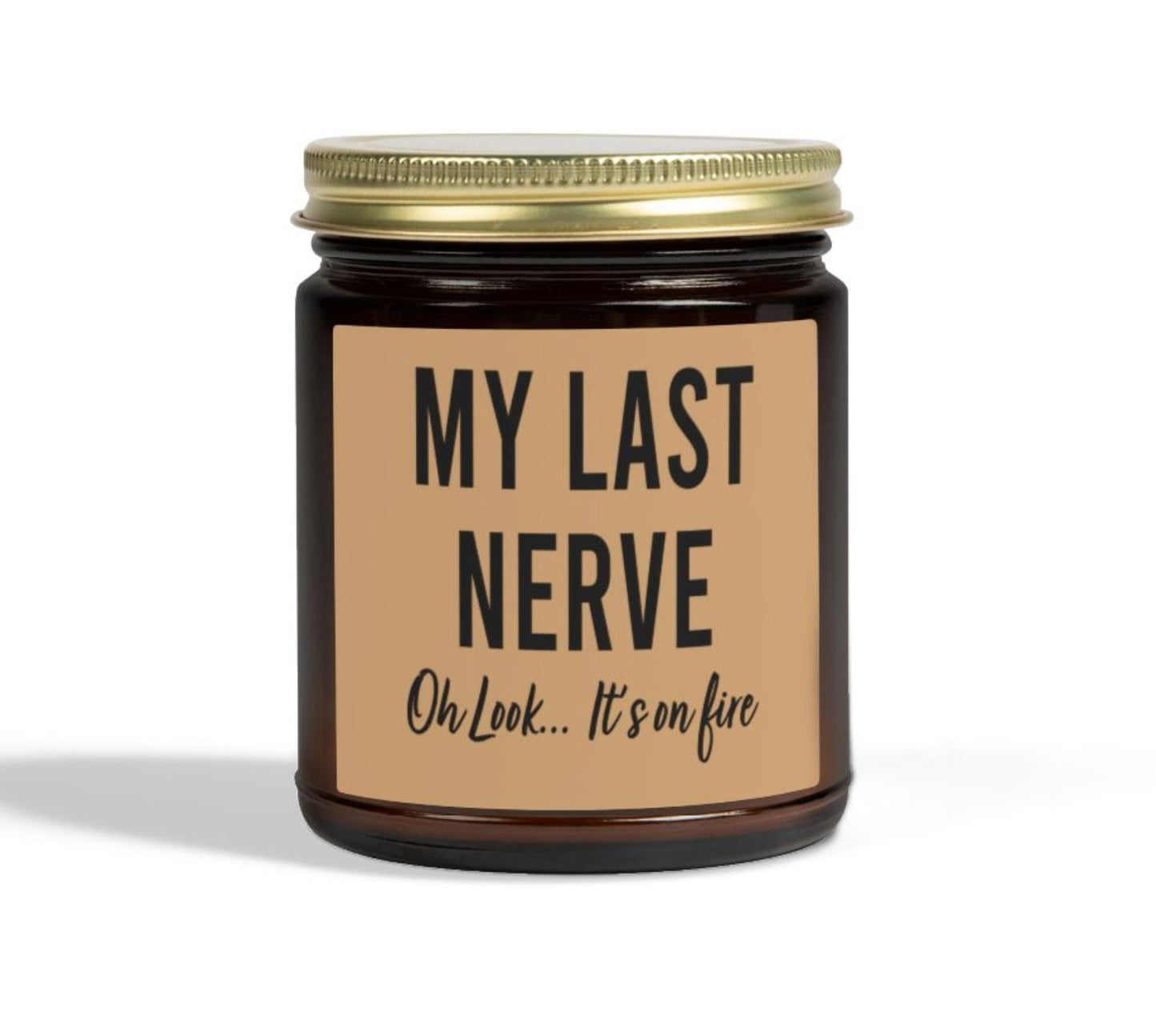 Gifts for Women, Funny Friendship Gift for Best Friend, My Last Nerve Lavender Candle, Birthday Christmas White Elephant Stocking Stuffers