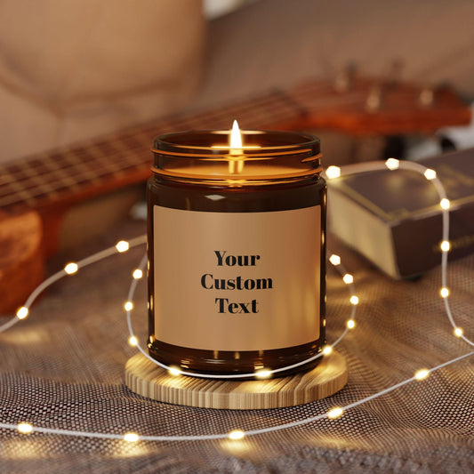 Personalized Text Candle, Custom Message Candle, Personalized Candle with Custom Text, Gift, Present