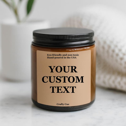 Personalized Text Candle, Custom Message Candle, Personalized Candle with Custom Text, Gift, Present