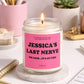 Funny Sarcastic Candle Gifts for Coworkers, Custom Name Soy Candle, Office Humor Candle, Funny Employee Gift