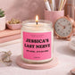 Funny Sarcastic Candle Gifts for Coworkers, Custom Name Soy Candle, Office Humor Candle, Funny Employee Gift