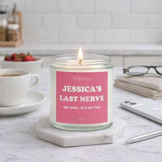 Funny Sarcastic Candle Gifts for Coworkers, Personalized Office Humor Soy Candle, Work Bestie Gift, Employee Desk Decor