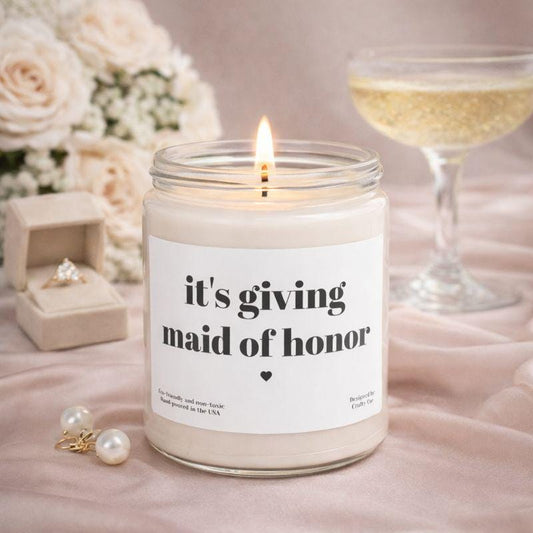 Its Giving Maid of Honor Candle, Maid of Honor Gift, Maid of Honor Proposal Box, Bridesmaid Gift Box, Bridal Party Gift, Wedding Planning