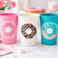 DONUT PARTY CUPS- Donut Birthday Party Donut Grow Up Donut Party Decoration Donut Birthday Decoration Donut First Birthday Donut Baby Shower