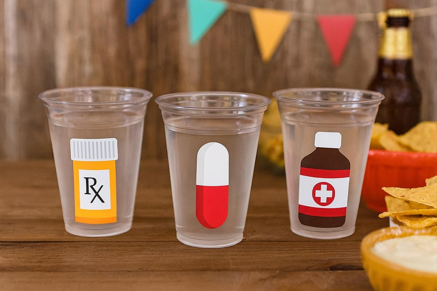 NURSE PARTY CUPS - Doctor Party Cups Nurse Party Cups Nursing Party Rn Party Decorations Medical School Party Nurse Graduation Party Meds