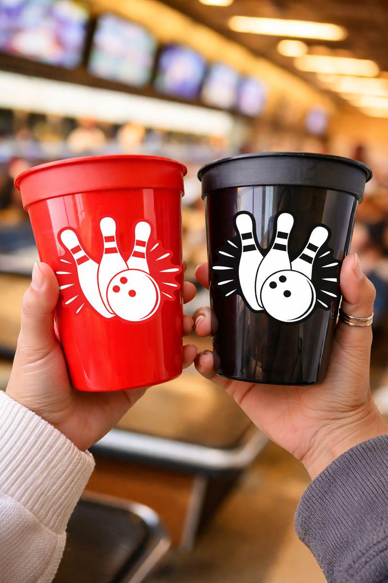 BOWLING PARTY CUPS - Bowling Birthday Cups Bowling Cups First Birthday Bowling Party Decorations Bowling Bowling Cups Bowling Party Favors