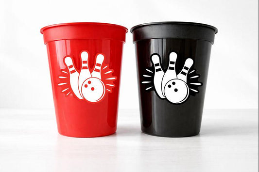 BOWLING PARTY CUPS - Bowling Birthday Cups Bowling Cups First Birthday Bowling Party Decorations Bowling Bowling Cups Bowling Party Favors