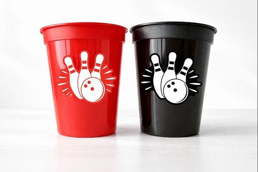 BOWLING PARTY CUPS - Bowling Birthday Cups Bowling Cups First Birthday Bowling Party Decorations Bowling Bowling Cups Bowling Party Favors