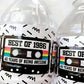 40th Birthday Water Bottle Labels 40th Birthday Water Bottle Favors 1985 Cassette Tape Water Bottle Labels 1985 Favors Vintage 1985