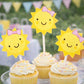 Sunshine Cupcake Toppers, Sun Cupcake Toppers, Girl Sunshine, You are my sunshine