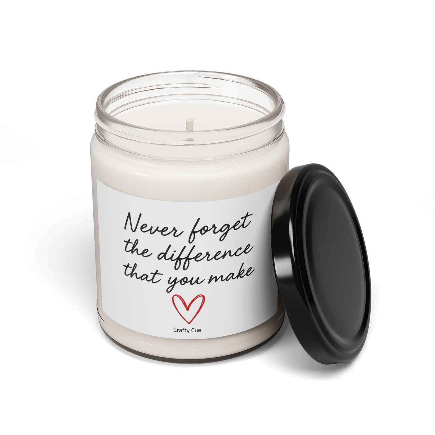 Never forget the difference you make candle, Employee gift, Coworker present, Gift for workers, teachers, boss gift, gifts for friends