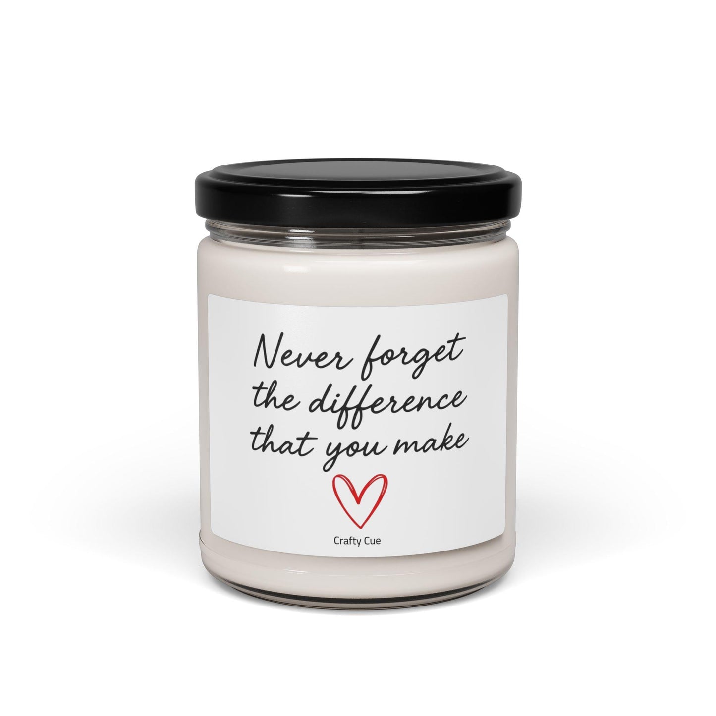 Never forget the different you make candle, Employee gift, Coworker present, Gift for workers, teachers, boss gift, gifts for friends