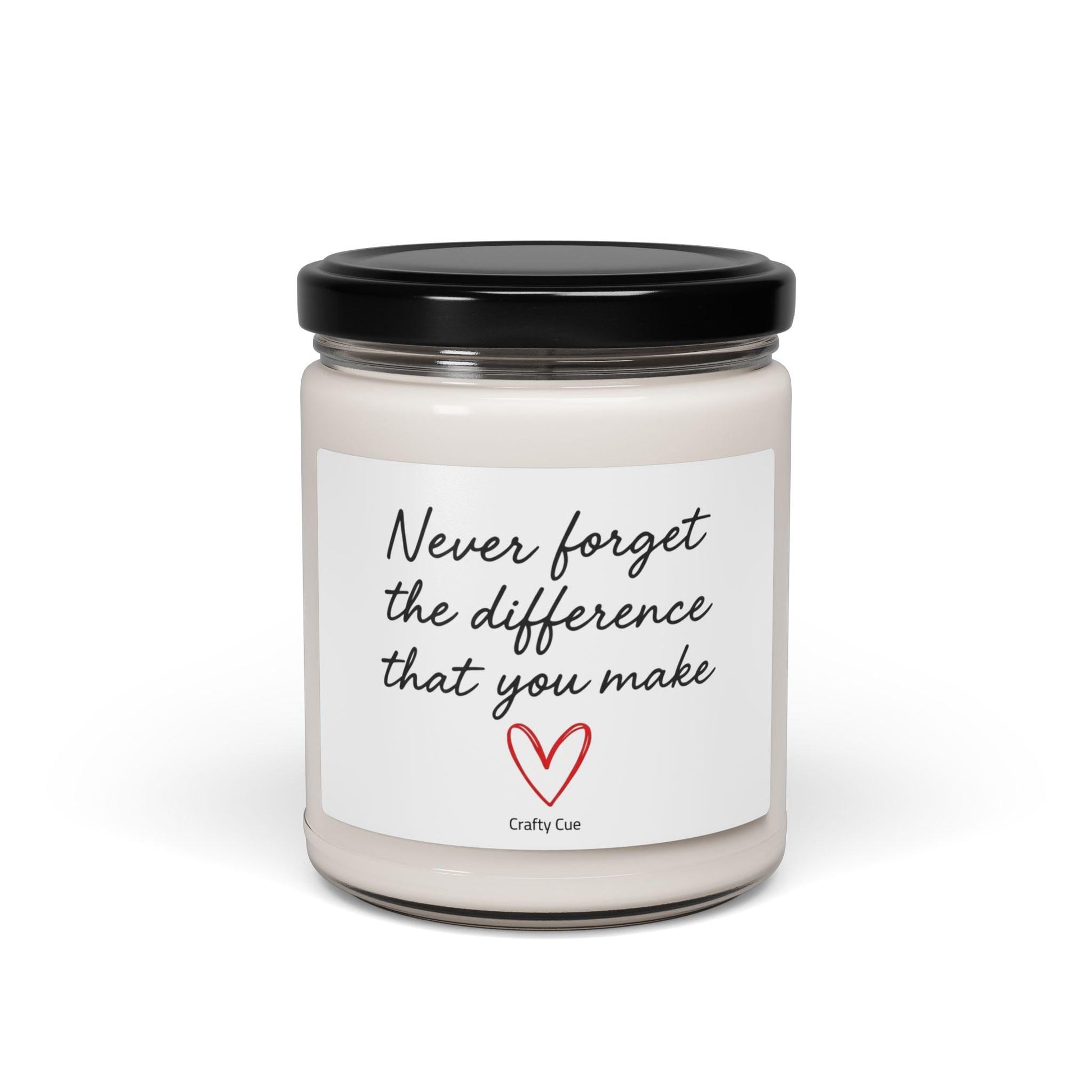 Never forget the different you make candle, Employee gift, Coworker present, Gift for workers, teachers, boss gift, gifts for friends