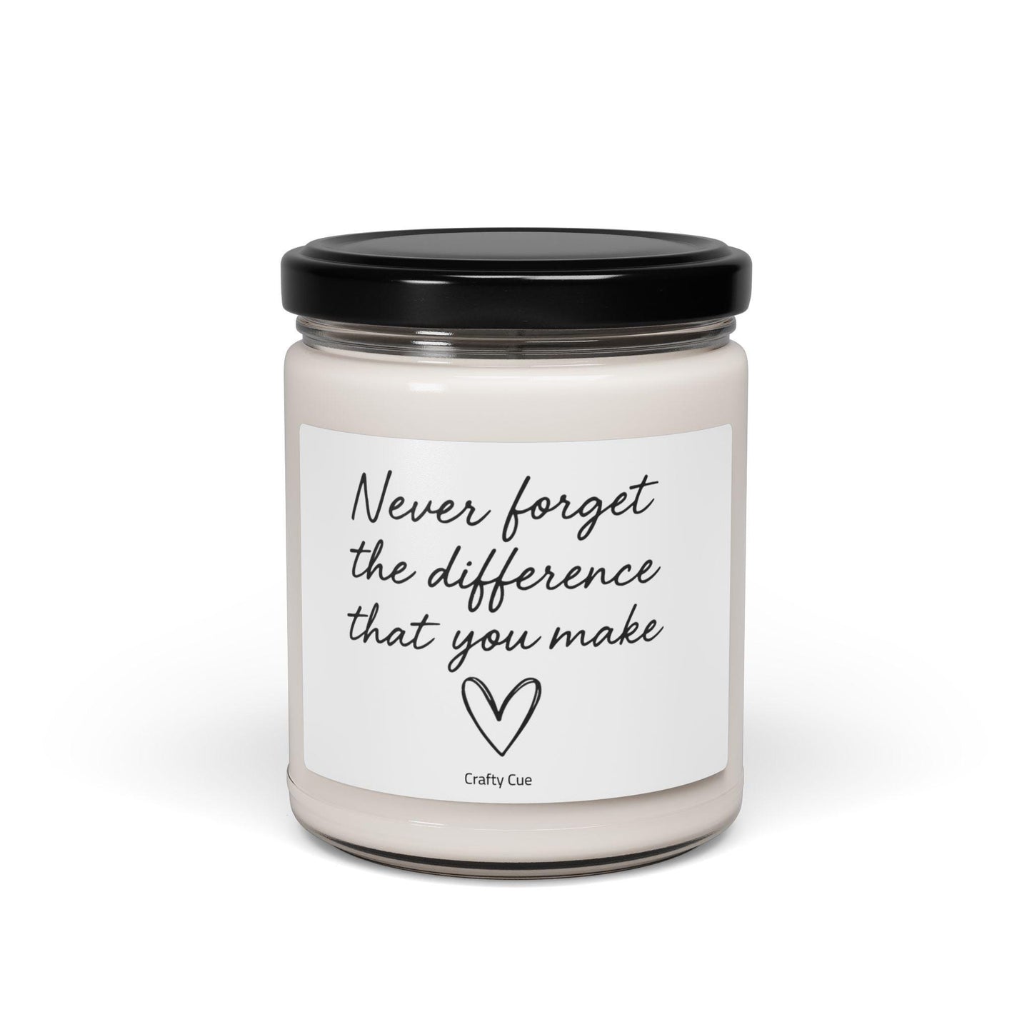Never forget the different you make candle, Employee gift, Coworker present, Gift for workers, Gift for Teachers, Boss Gifts, Thank You Gift
