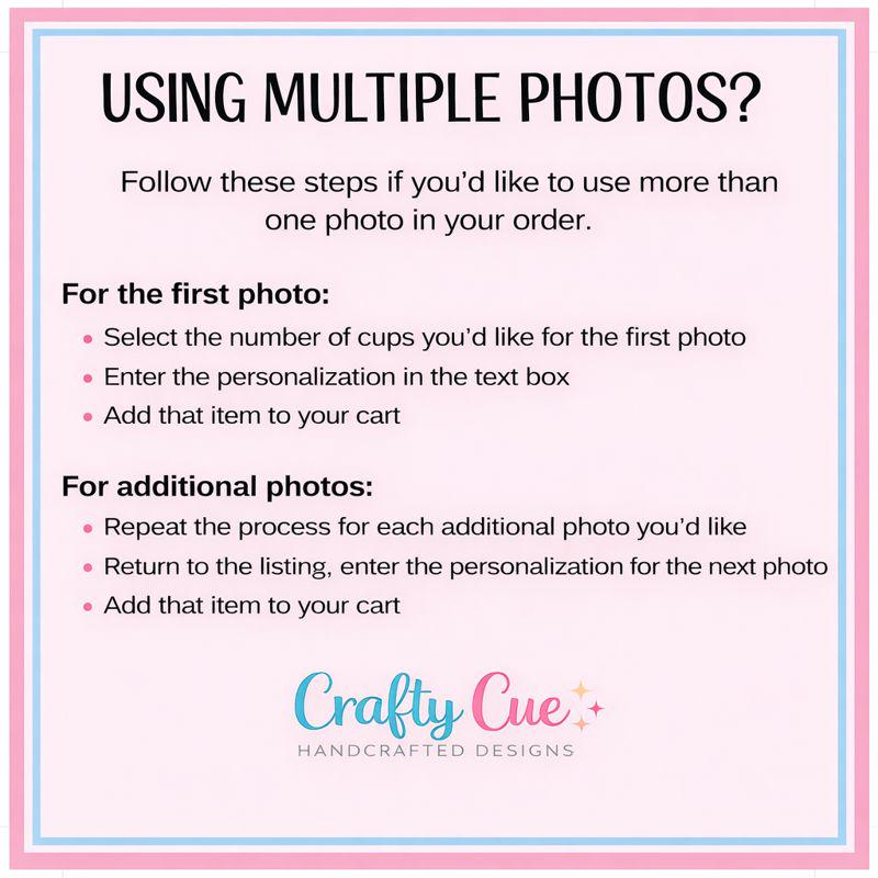 Custom Photo Party Cups 16oz Personalized Plastic Cups with Text for Parties Events Birthday Supplies Decorations Vintage Est Year Face Cups