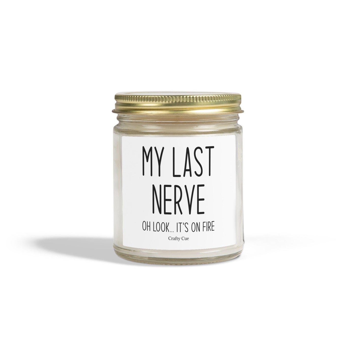 Friendship Gifts, My Last Nerve Lavender Candle, Gifts for Women, Christmas White Elephant Stocking Stuffers Birthday