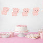 Pig Garland, Pig Banner, Pig Birthday Decorations, Farm Birthday Decor, Pig Party Supplies