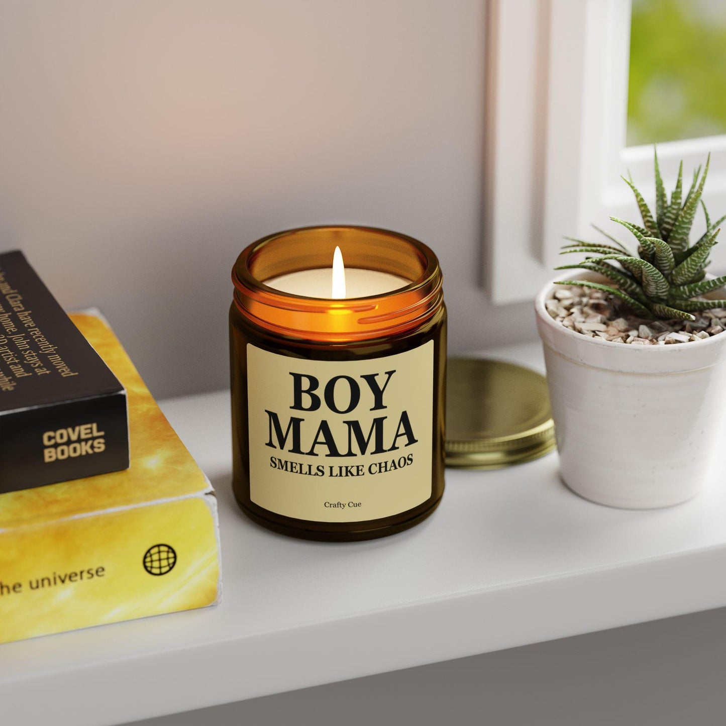 Boy Mom Chaos Candle, Boy Mama Candle, Embrace the Madness, Funny Mom Life Scent, Unique Gift for Mother, Humorous Parenting, Family Love