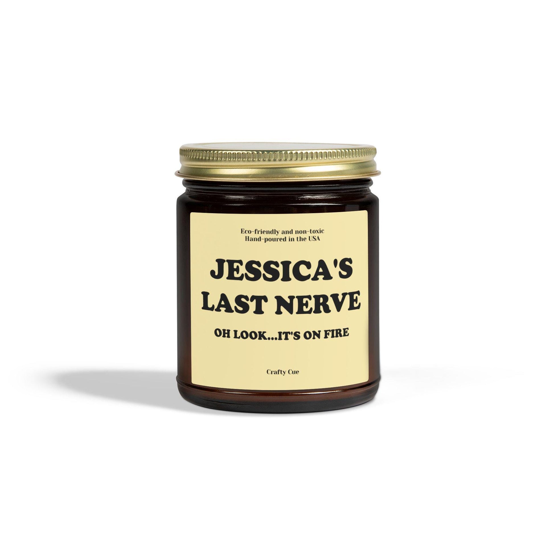 Custom Last Nerve Scented Soy Candle, Custom Name Candle, Personalized Candle Gift, Funny Candle, Funny Gift for her him, Coworker, Employee