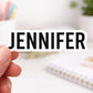 PERSONALIZED NAME STICKER, Name Decal, Personalized Vinyl Name Sticker, Customized Name Stickers, Water bottle sticker, Laptop Decal Sticker