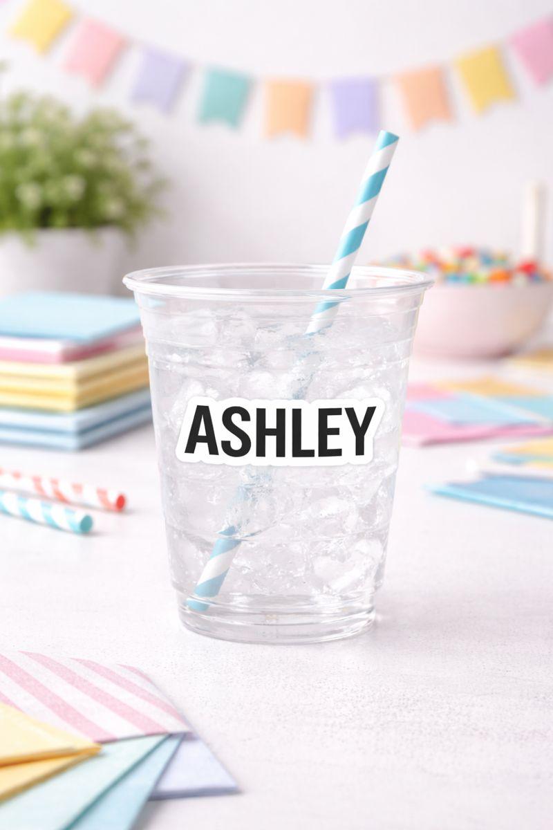 PERSONALIZED NAME STICKER, Name Decal, Personalized Vinyl Name Sticker, Customized Name Stickers, Water bottle sticker, Laptop Decal Sticker